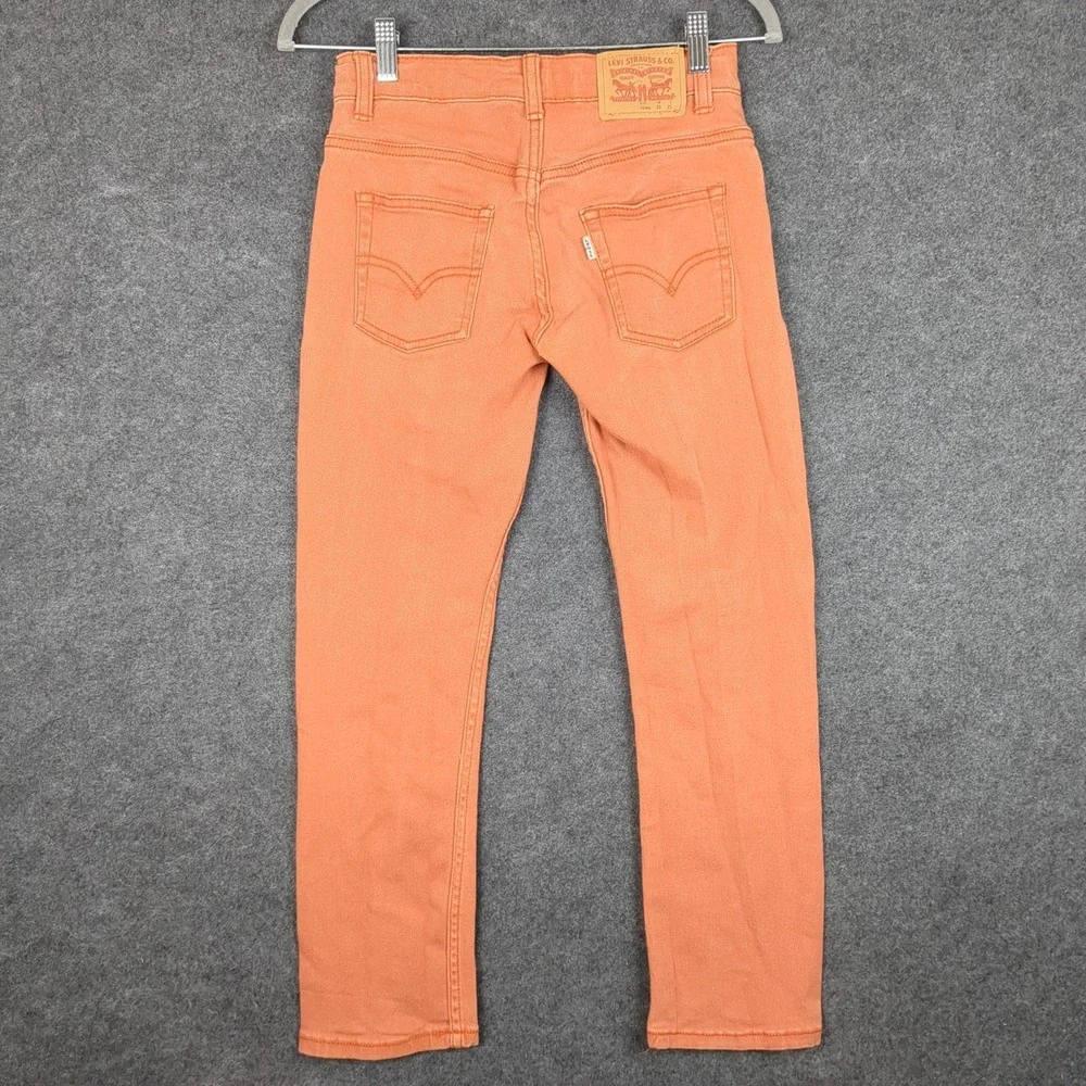 Levi's 511‎ Slim Orange Jeans Kids Size 10 Reg W25 L25